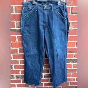 Vintage Ralph Lauren Polo Jeans Co. 36 x 30 Wide Leg Denim Carpenter Jeans